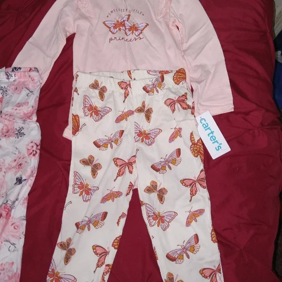 Girls 2t bundle leggings and outfit adiddas, Carters, h&m and more! EUC and NWT - Picture 3 of 9